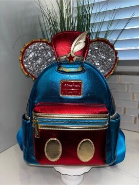 Loungefly Disney Parks Mickey Main Attraction Dumbo The Flying Elephant Backpack